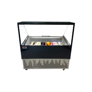 exhibidor de helados de 12 sabores