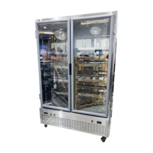 nevera vertical para refrigeración de 2 puertas