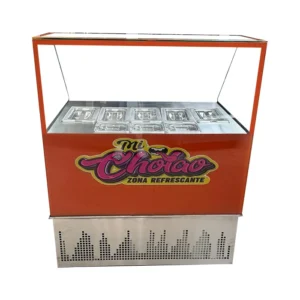 vitrina para toppings de 1.20 metros lineales