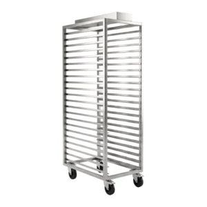 Carro Escabiladero en Acero Inoxidable para 18 Latas